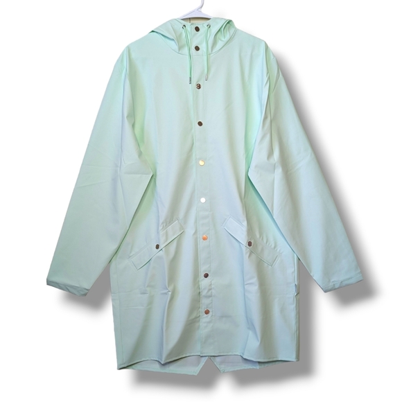 Rains Other - RAINS Long Jacket Unisex Mineral Mint Green Large